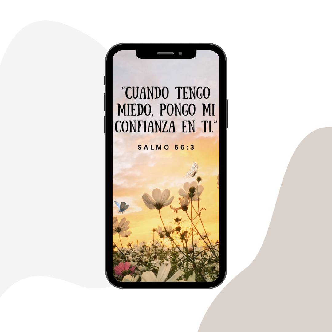 2024 Year Text Wallpaper | When I am Afraid I Put My Trust in You Psalm 56:3