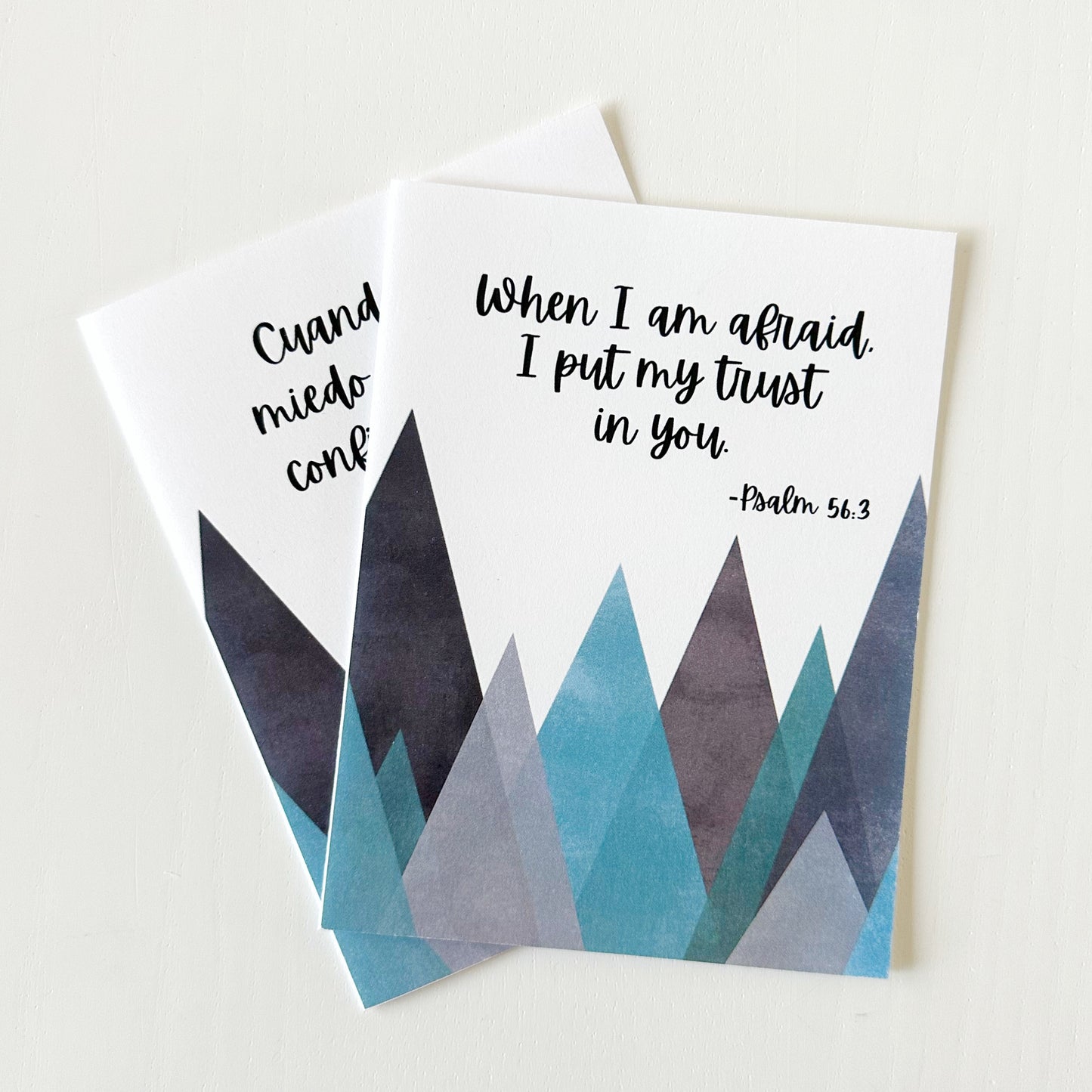 When I Am Afraid I Put My Trust In You Psalm 56:3 Greeting Card
