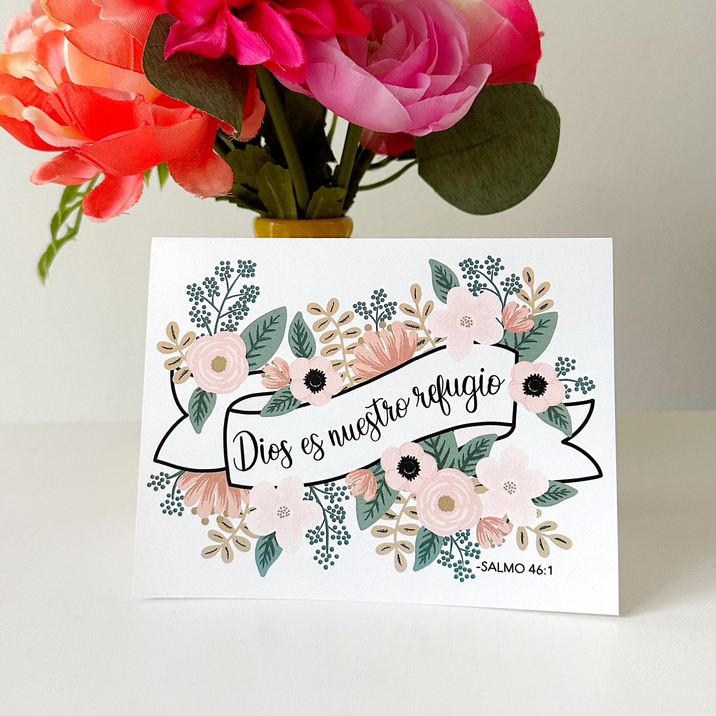 God is Our Refuge Psalm 46:1 Greeting Card