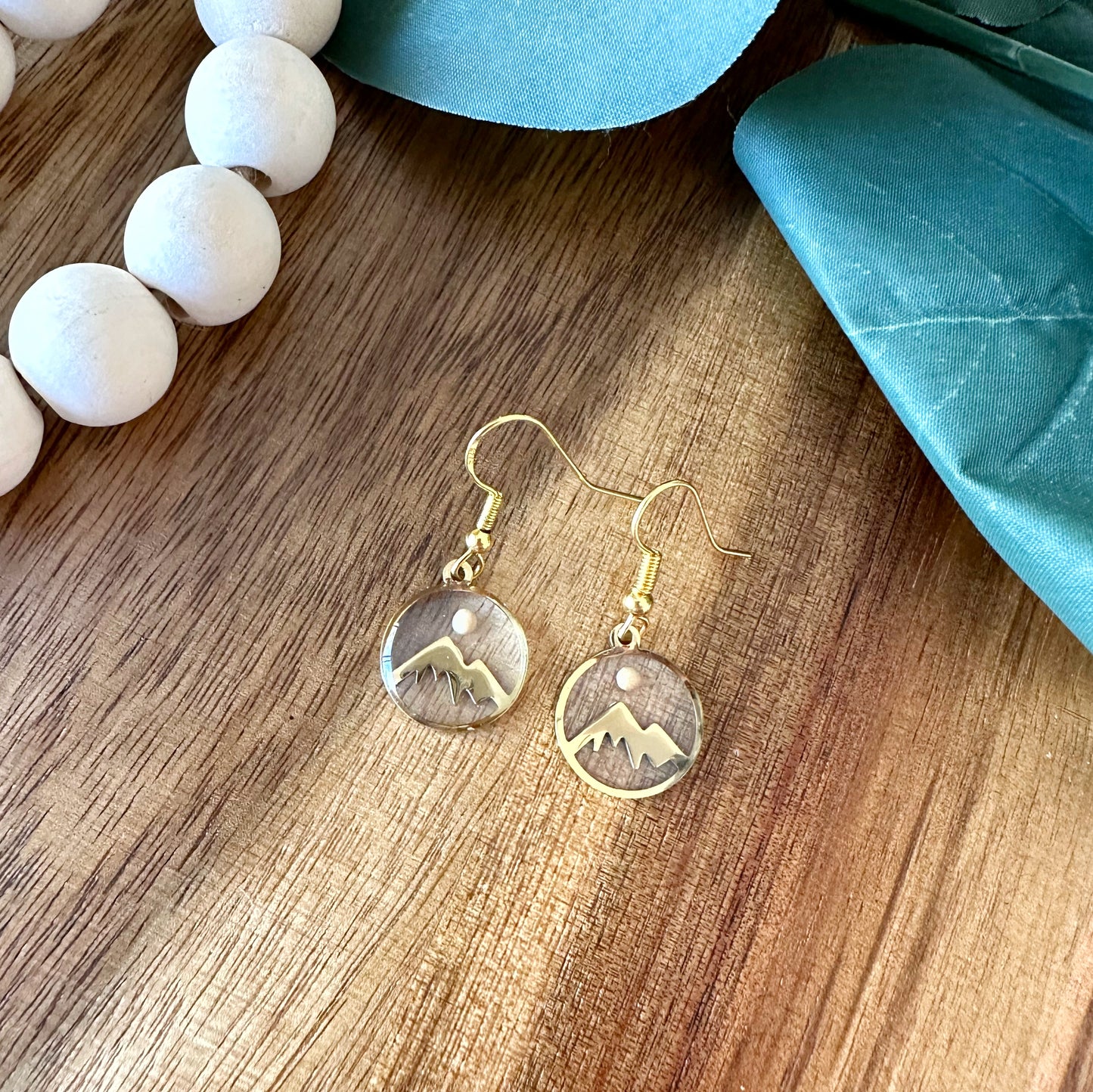 Mustard Seed Mountain Earrings