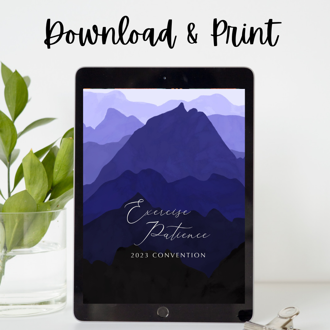 2023 Exercise Patience Mountain PDF Notebook