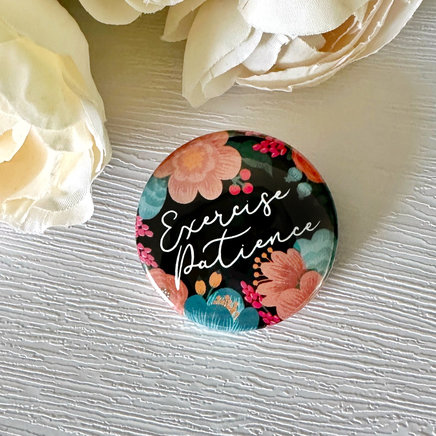 2023 Exercise Patience Floral Convention Pins