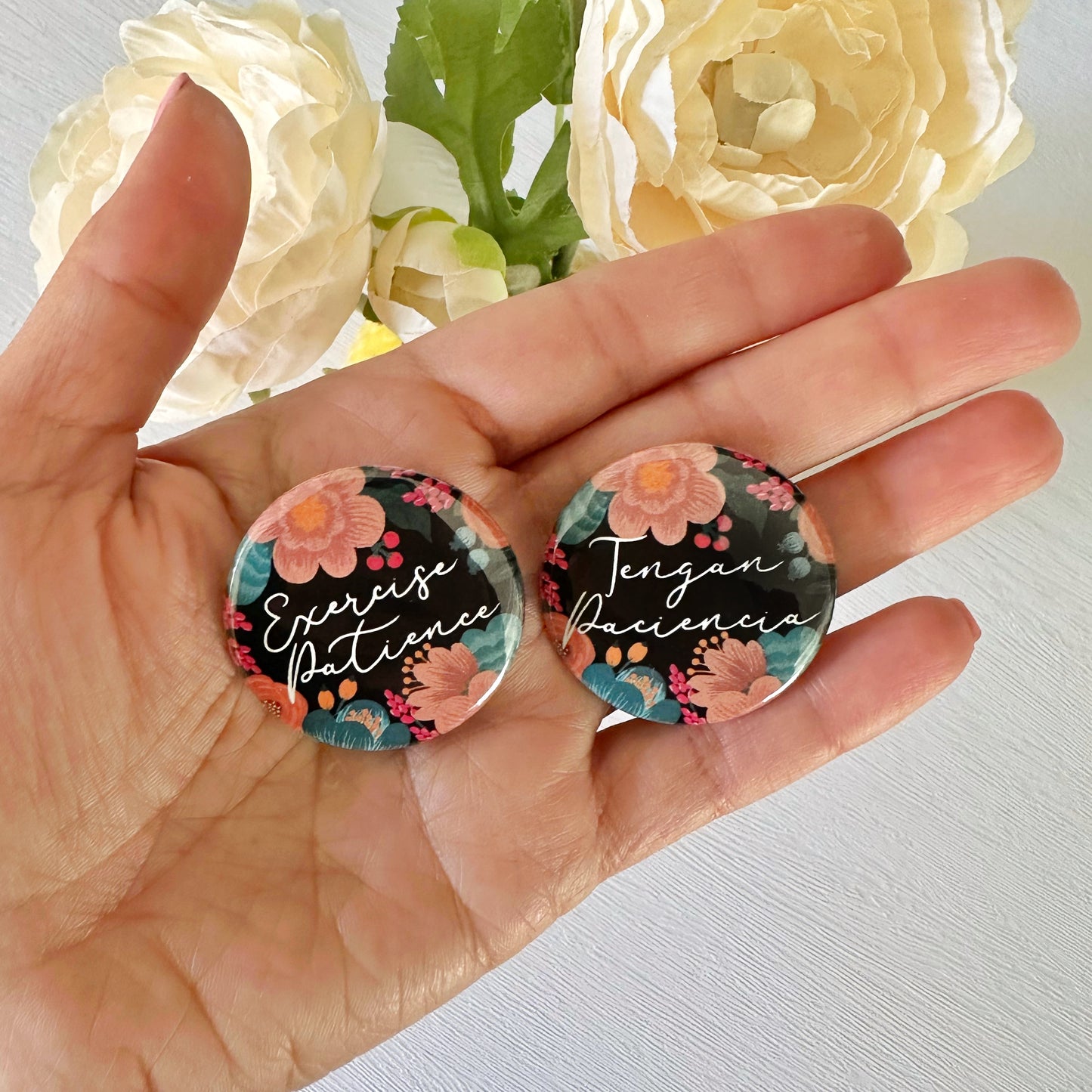 2023 Exercise Patience Floral Convention Pins