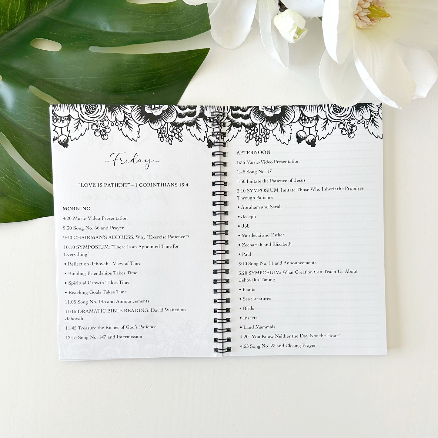 2023 Exercise Patience Floral Regional Convention Notebook