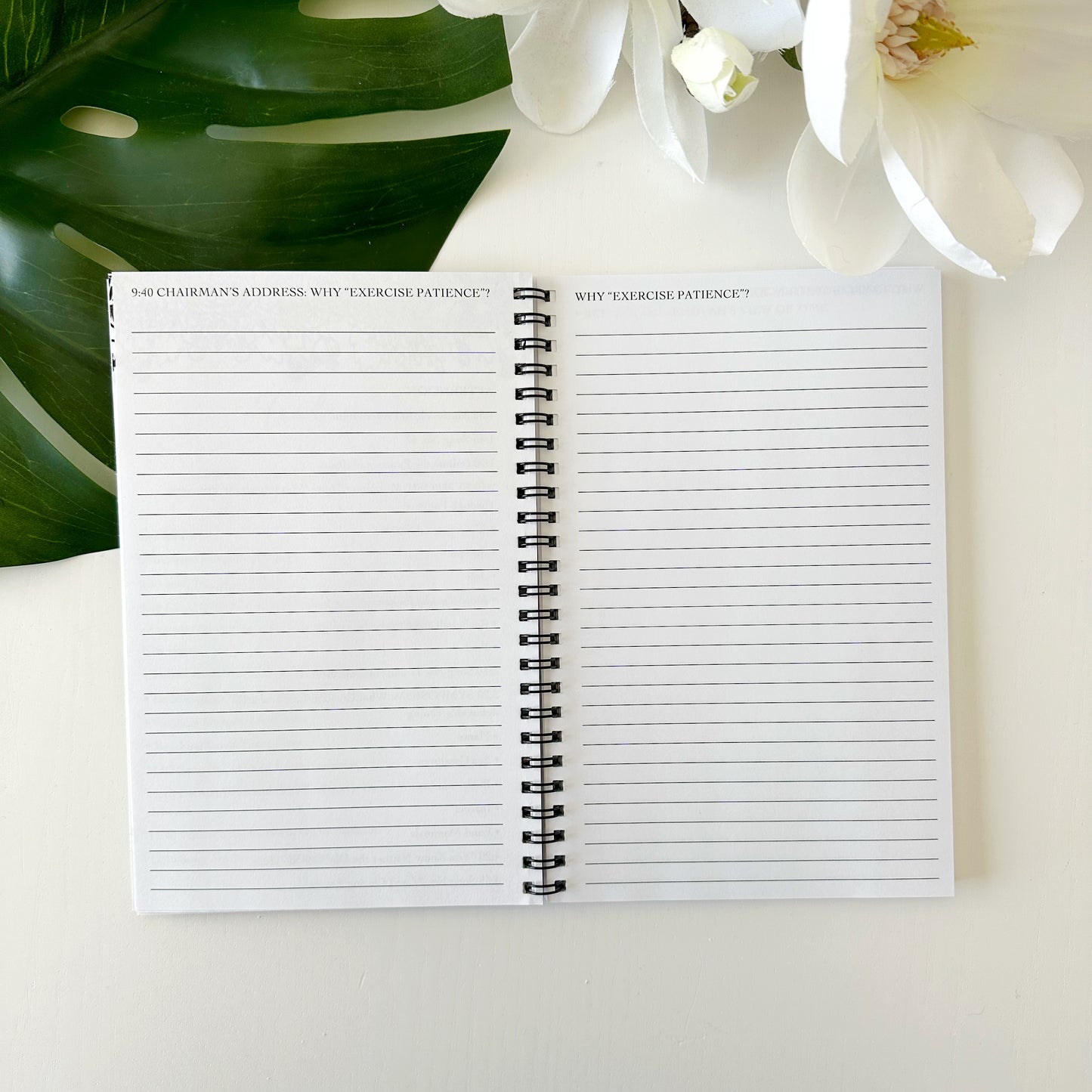 2023 Exercise Patience Floral Regional Convention Notebook