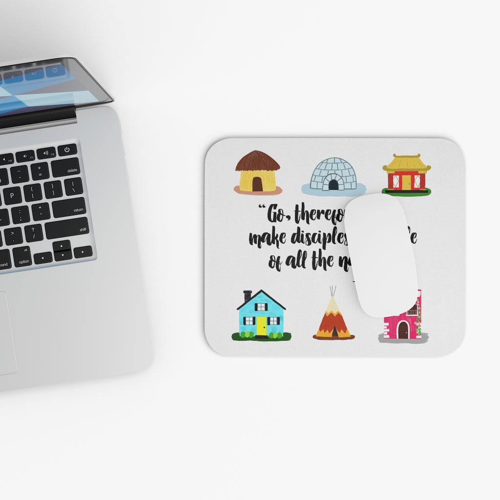 Make Disciples Matthew 28:19 Mouse Pad (English)