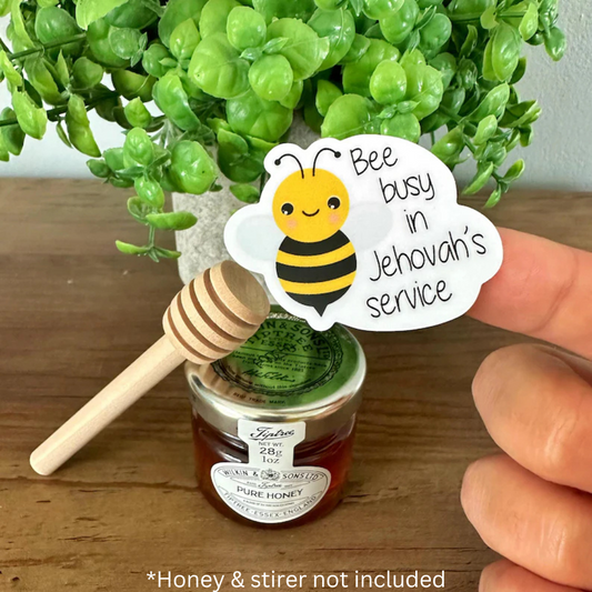 Bee Busy in Jehovah’s Service Vinyl Sticker