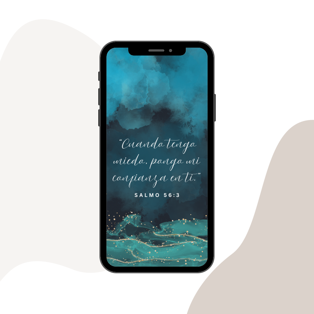 2024 Year Text Wallpaper | When I am Afraid I Put My Trust in You Psalm 56:3