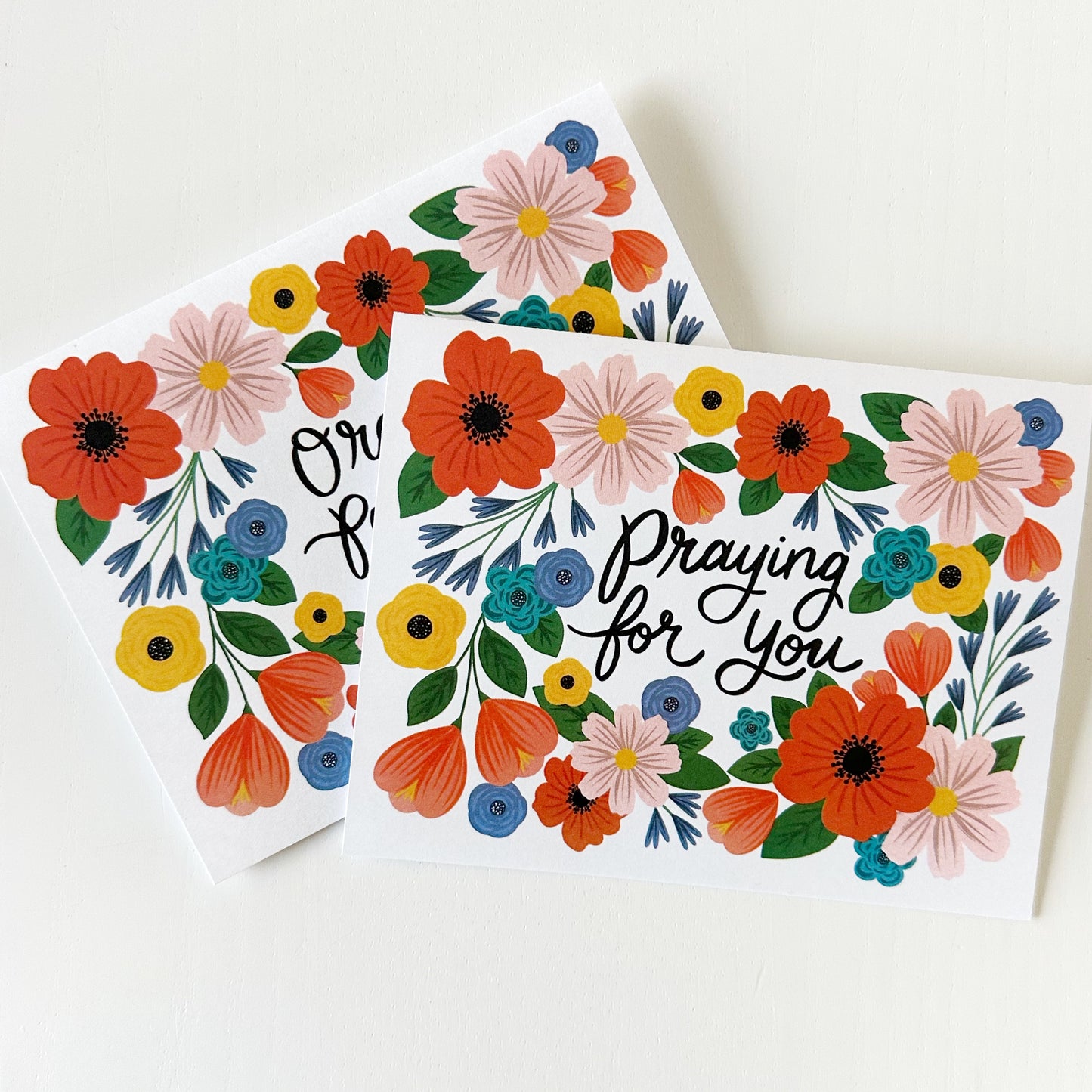 Praying for You Floral Card