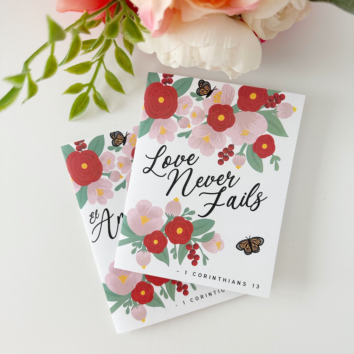 Love Never Fails Greeting Card - 1 Corinthians 13