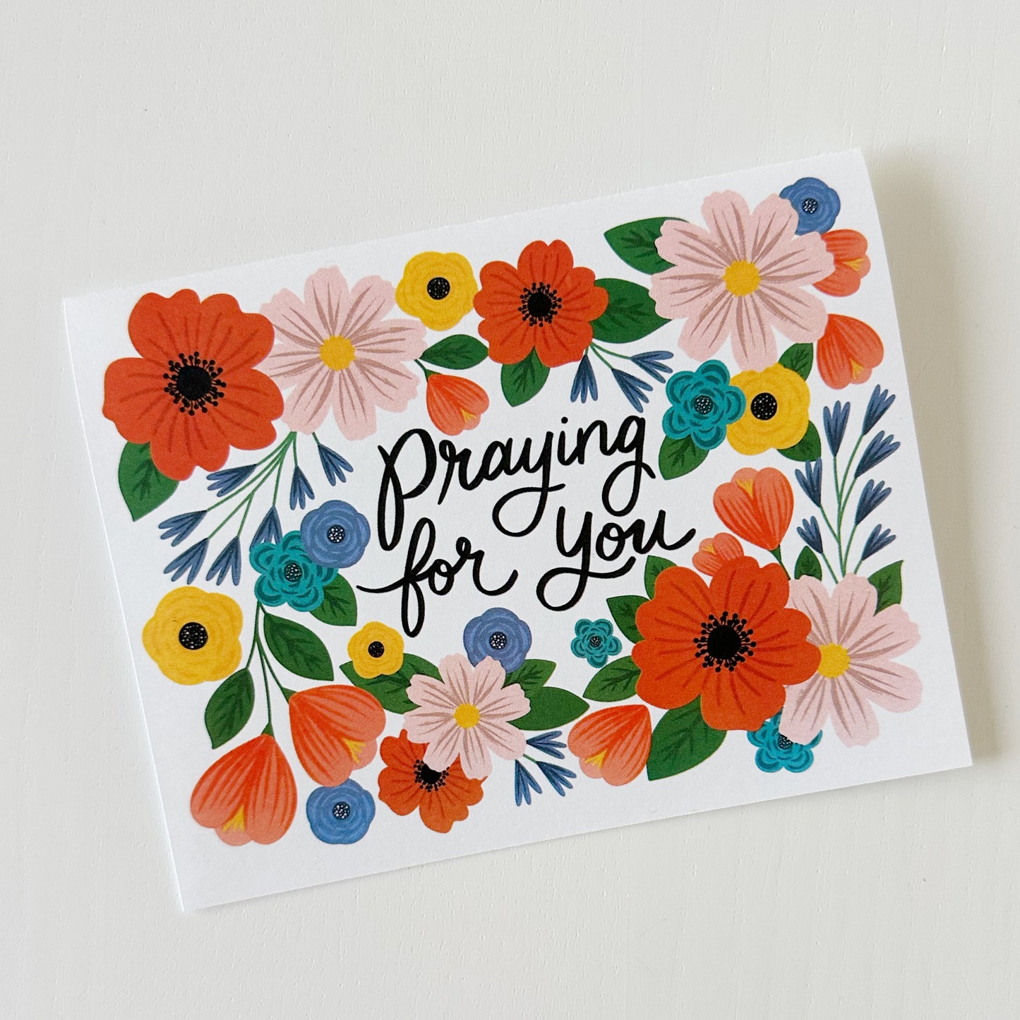 Praying for You Floral Card