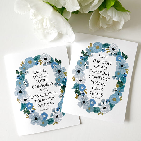 God of All Comfort 2 Corinthians 1:3,4 Greeting Card