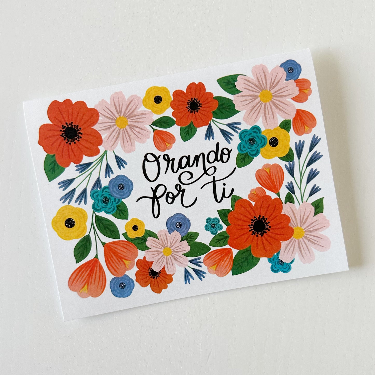 Praying for You Floral Card