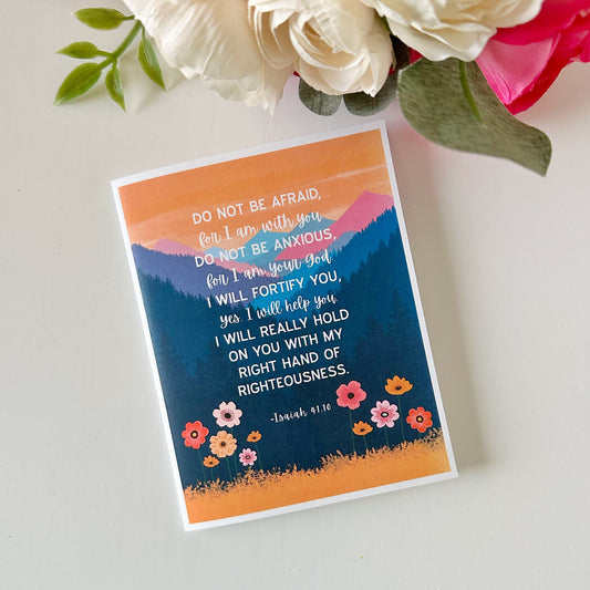 Isaiah 41:10 Greeting Card | Do Not Be Afraid For I Am With You