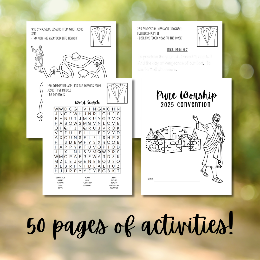 Kids 2025 Pure Worship Convention Workbook - Download & Print