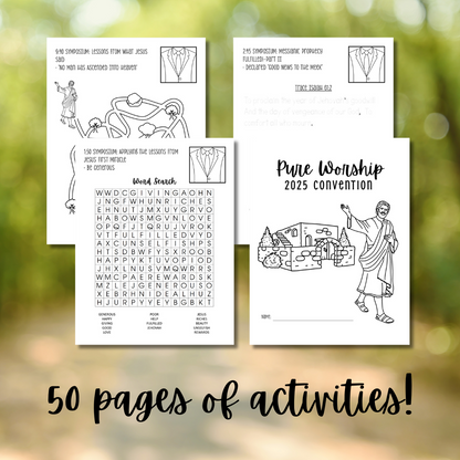 Kids 2025 Pure Worship Convention Workbook - Download & Print