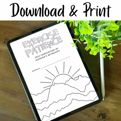 Kids 2023 Exercise Patience Convention Notebook - Download & Print