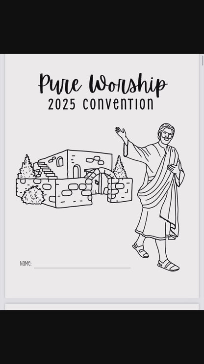 Kids 2025 Pure Worship Convention Workbook - Download & Print