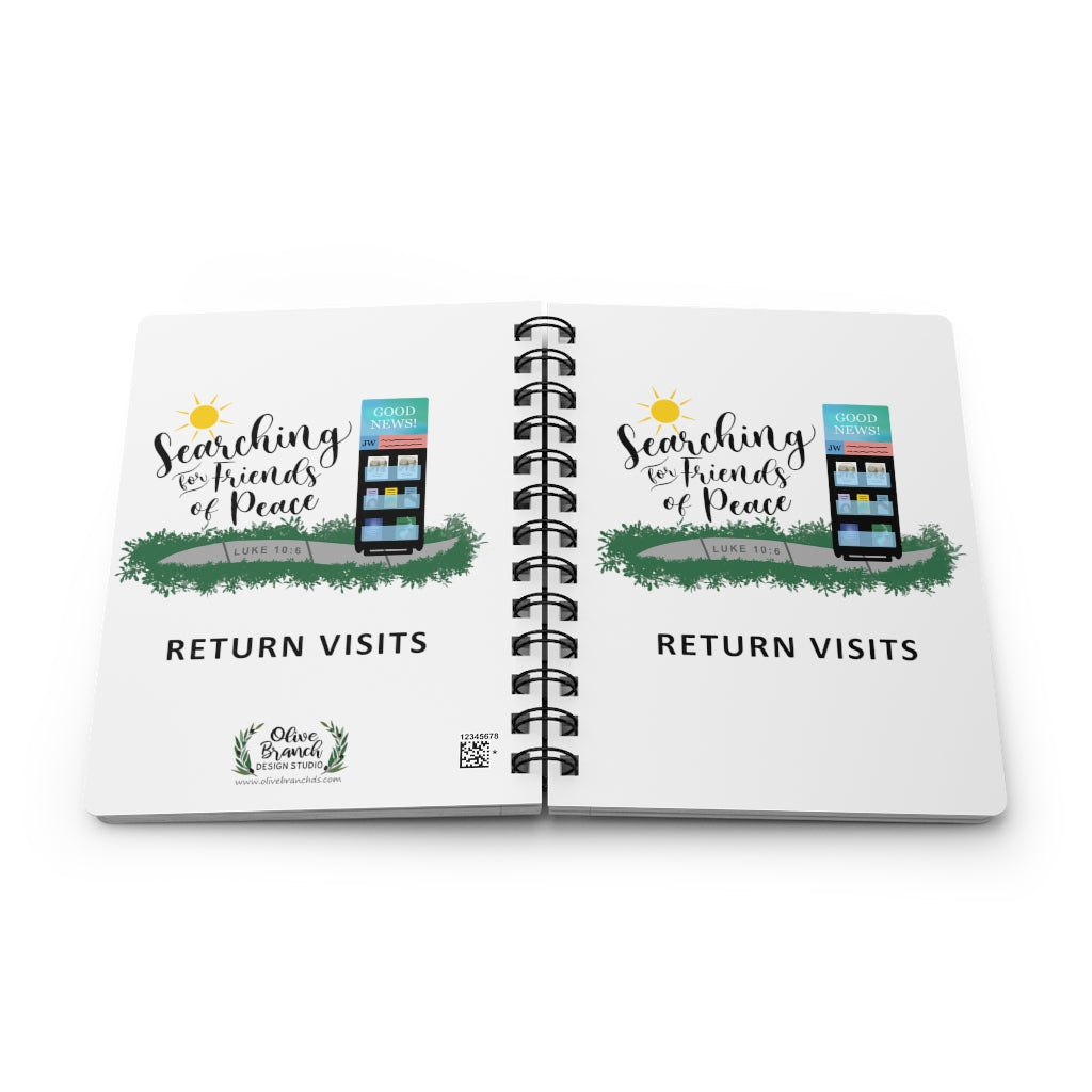 Searching for Friends of Peace Luke 10:6 Return Visit Notebook (English)