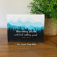 Those Seeking Jehovah Will Lack Nothing Good Psalm 34:10 Mountain Greeting Card
