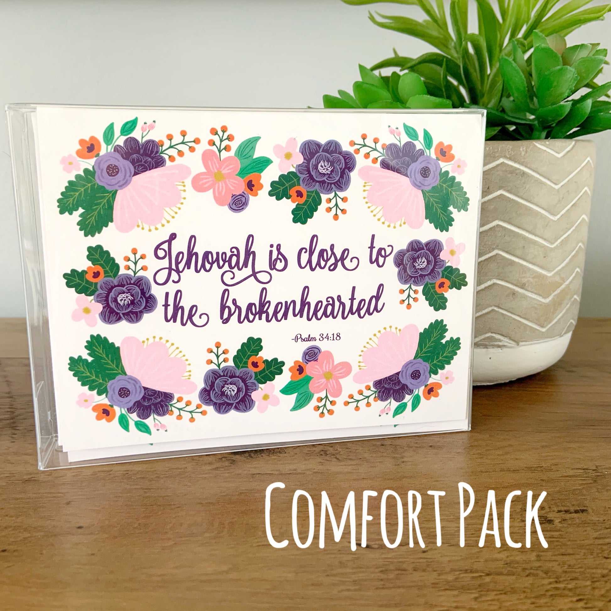JW Comfort Pack Cards Jehovah close to brokenhearted
