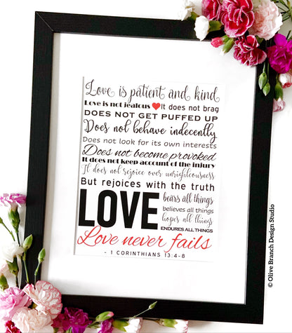 Love Never Fails - Download & Print