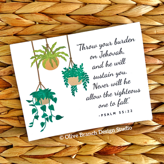Jehovah Will Sustain You Greeting Card