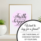 Faith Can Make Things Happen - Download & Print