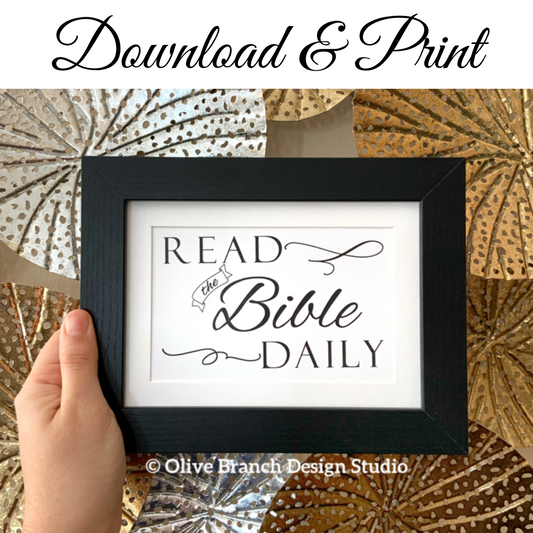 Read the Bible Daily Print