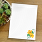 Yellow Flowers Letter Writing Page