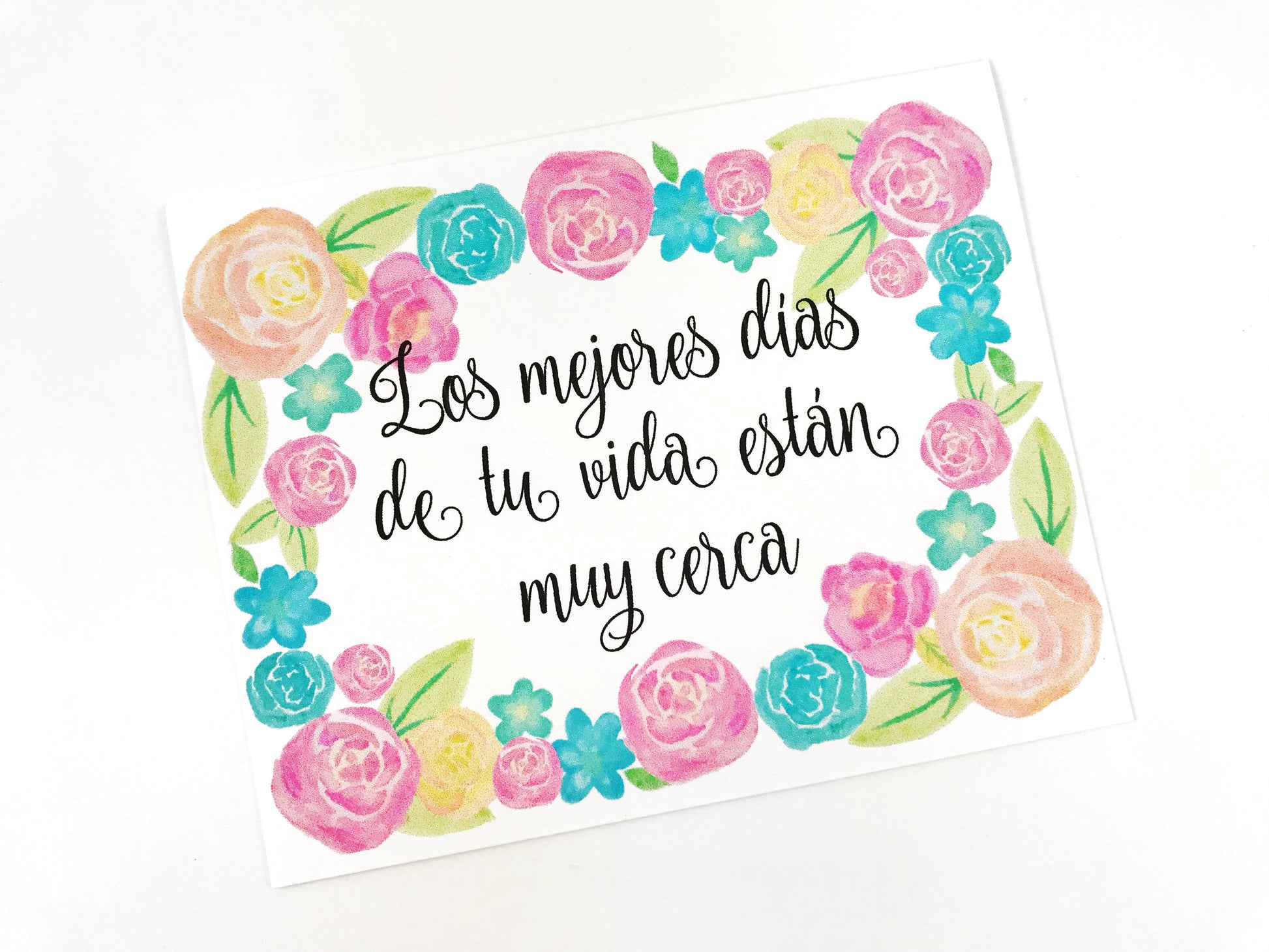 Just around the corner JW encouragement card in Spanish by Olive Branch Design Studio