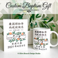 Custom Floral Baptism Mug & Card Gift Set