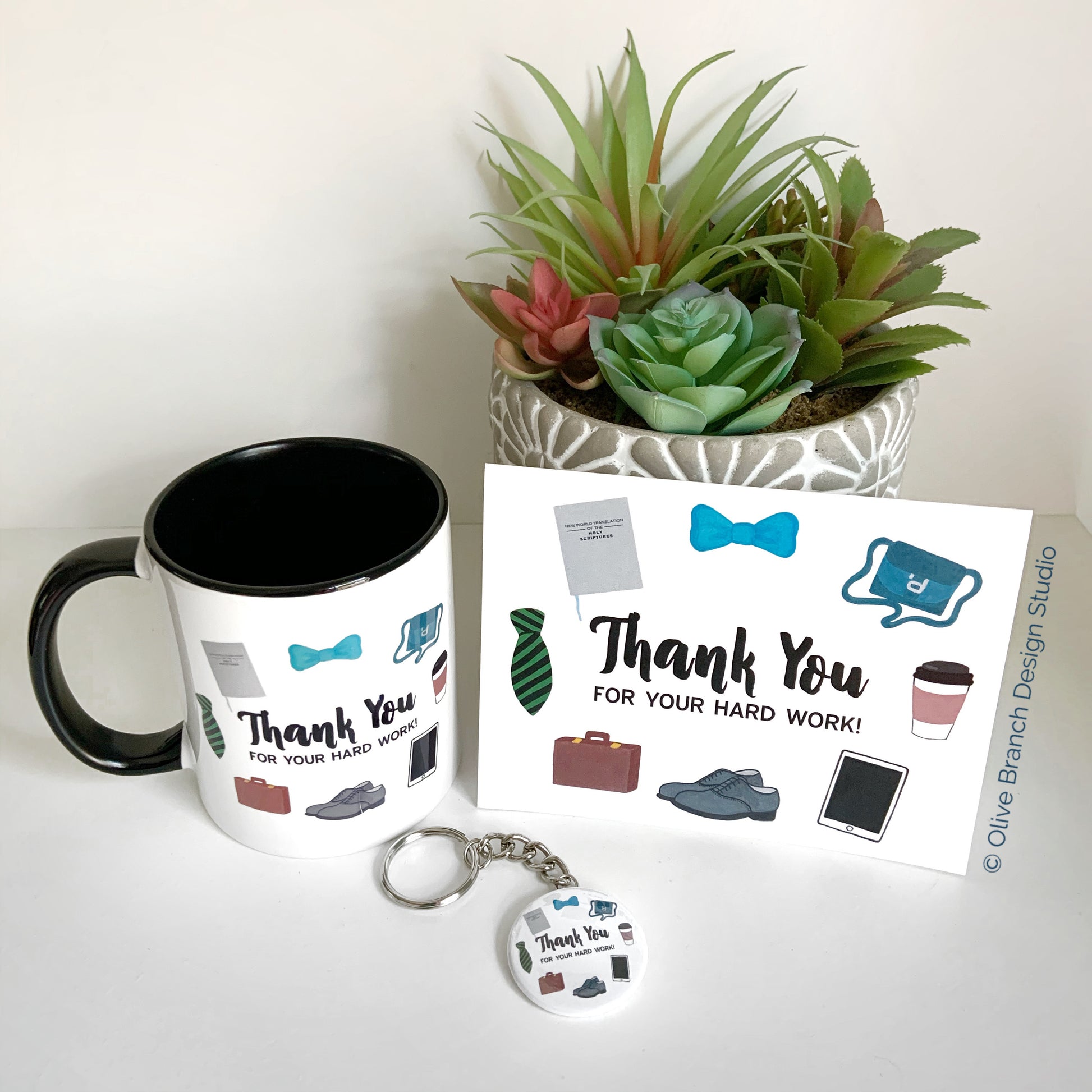 JW Elder Gift Set- TJ Gracias Ancianos Taza - JW Gifts – Olive Branch  Design Studio