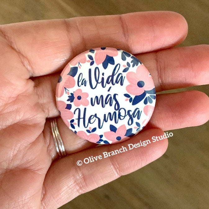 Pink & Navy Best Life Ever Pins