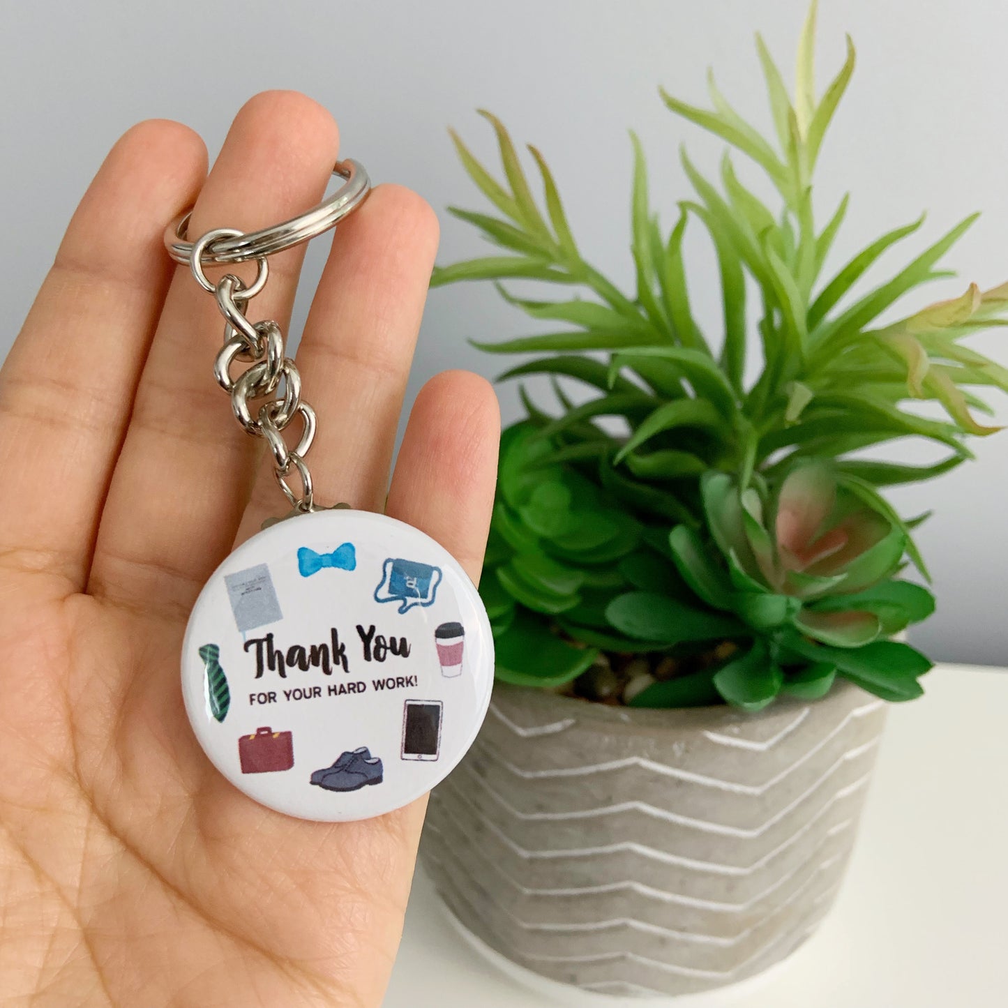 Thank You for Your Hard Work Keychains - Gracias Por Su Duro Trabajo Llavero