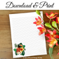 Tropical Toucan Letter Writing Page
