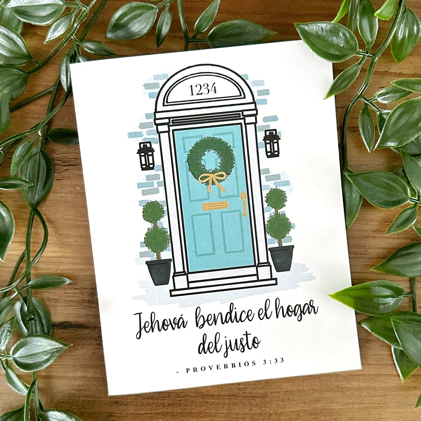 Housewarming Greeting Card - Jehovah Blesses the Home of the Righteous Proverbs 3:33